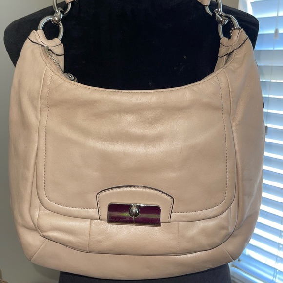 Coach Kristin Leather Hobo Champagne shoulder bag - Picture 2 of 10
